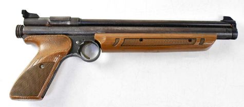CROSMAN ARMS; an American Classic model 1377 .177" air pistol, with black painted alloy frame and