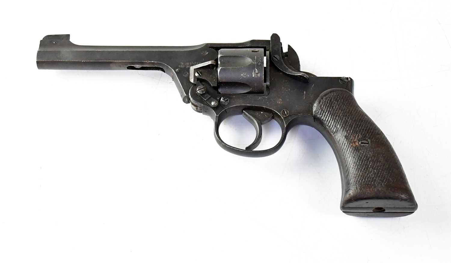 ENFIELD; a deactivated .38" six shot double action service revolver, stamped throughout with various - Image 2 of 2