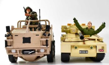 HM ARMED FORCES; two scale model military vehicles manufactured and distributed under MOD licence by