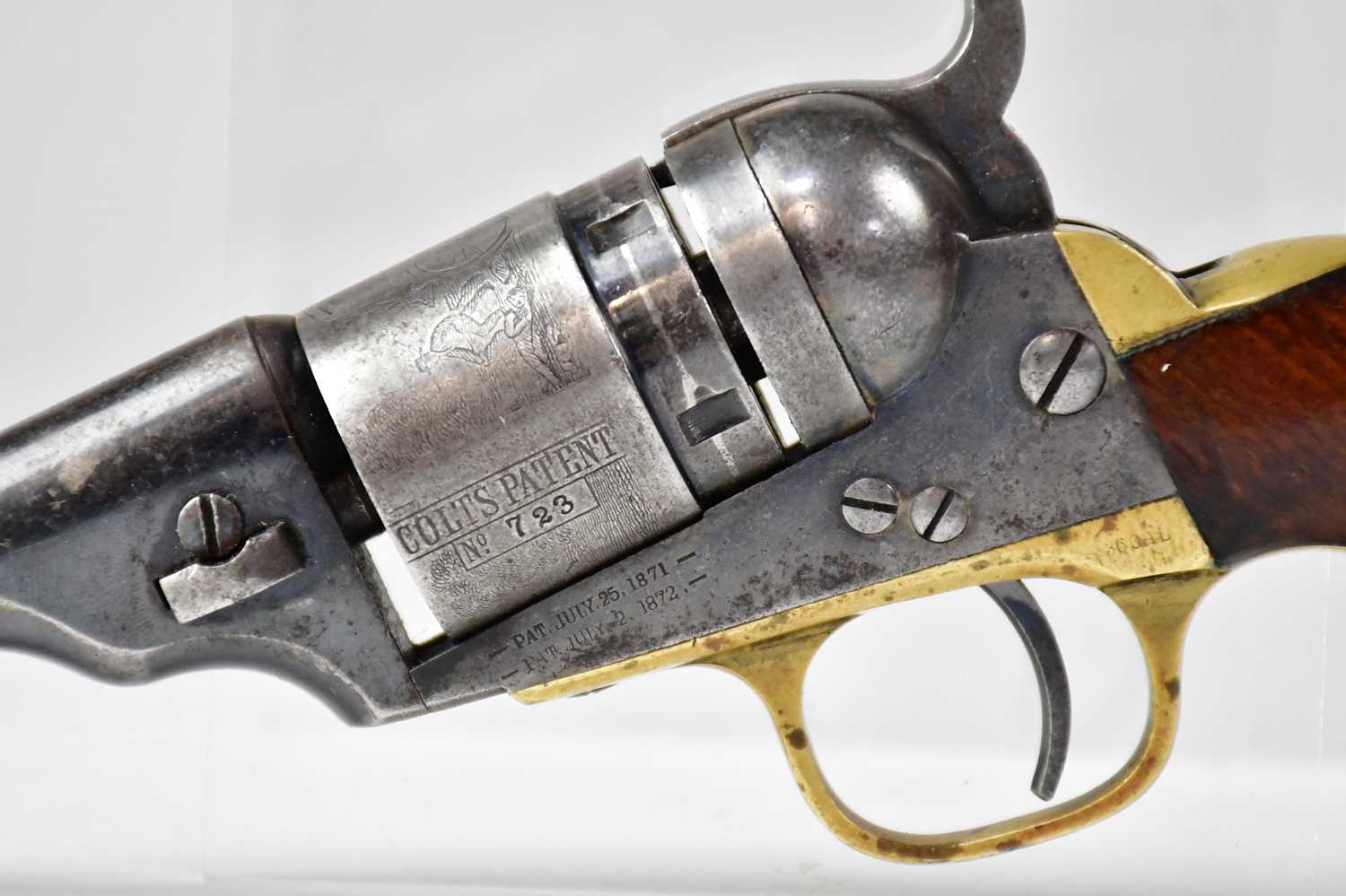 COLT; a M1862 pattern .38" rimfire factory converted five shot single action pocket Navy revolver, - Image 4 of 16