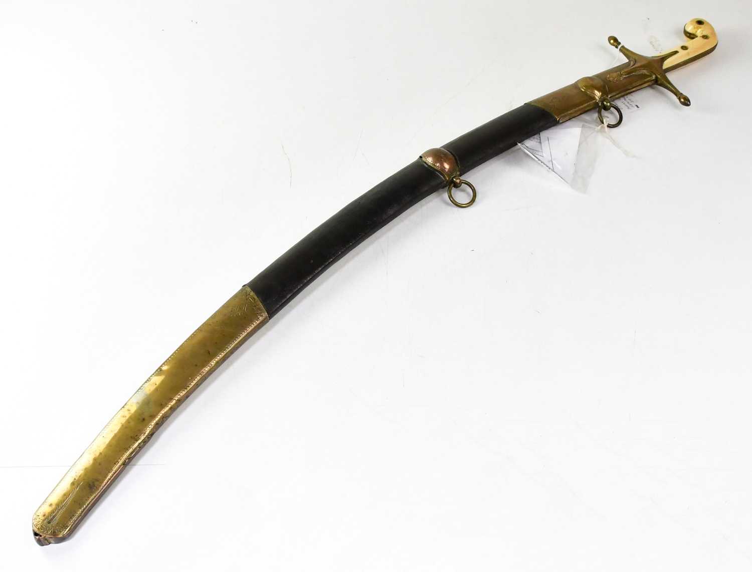 X A early 19th century Mameluke cavalry officer's sword, with 31" Kilij curved single-edged blade - Image 2 of 6