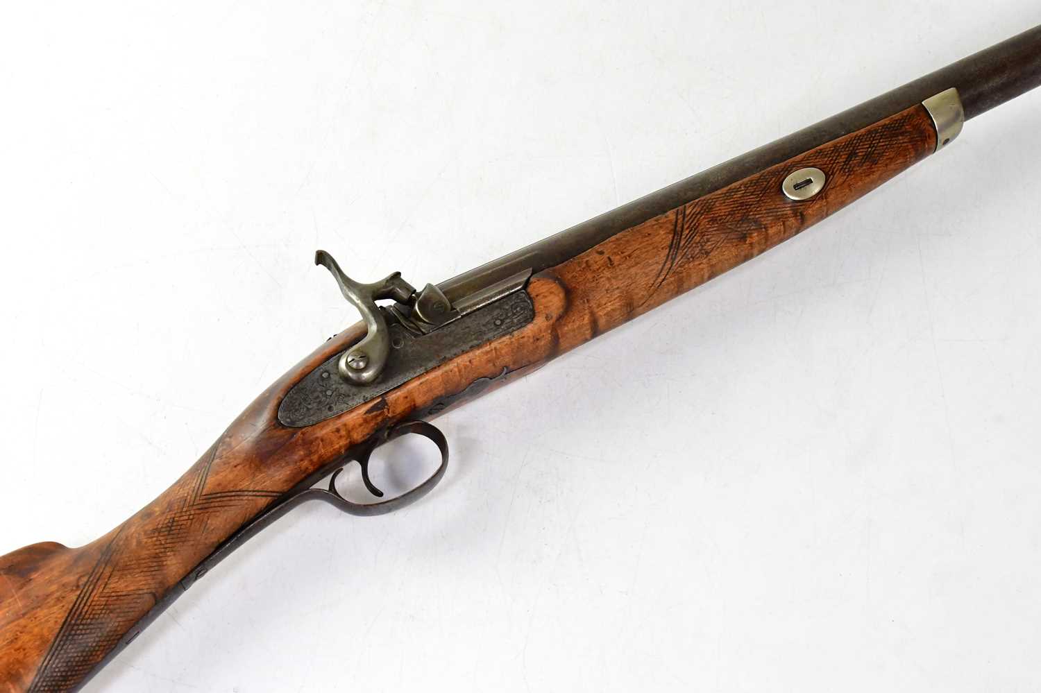 A late 19th century 8 bore percussion cap musket, the 33" barrel bearing Birmingham proof marks to - Image 2 of 6