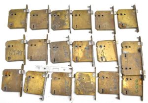 A quantity of brass and stainless steel interior door locks from boats, ships and yachts (17).