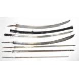 A small quantity of various sword blades for restoration, including a 1796 light cavalry officer's
