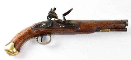 TOWER, LONDON; a 1799 pattern light dragoon .65" flintlock pistol, 8.5" barrel with various
