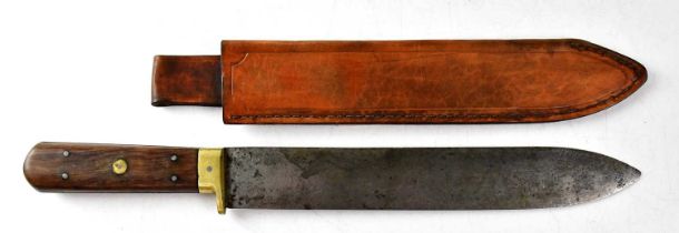 GREGORY BROTHERS BEEHIVE; a late 19th/early 20th century Sheffield steel large hunting knife with