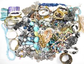 A collection of modern and vintage costume jewellery to include bracelets, watches, brooches, etc.