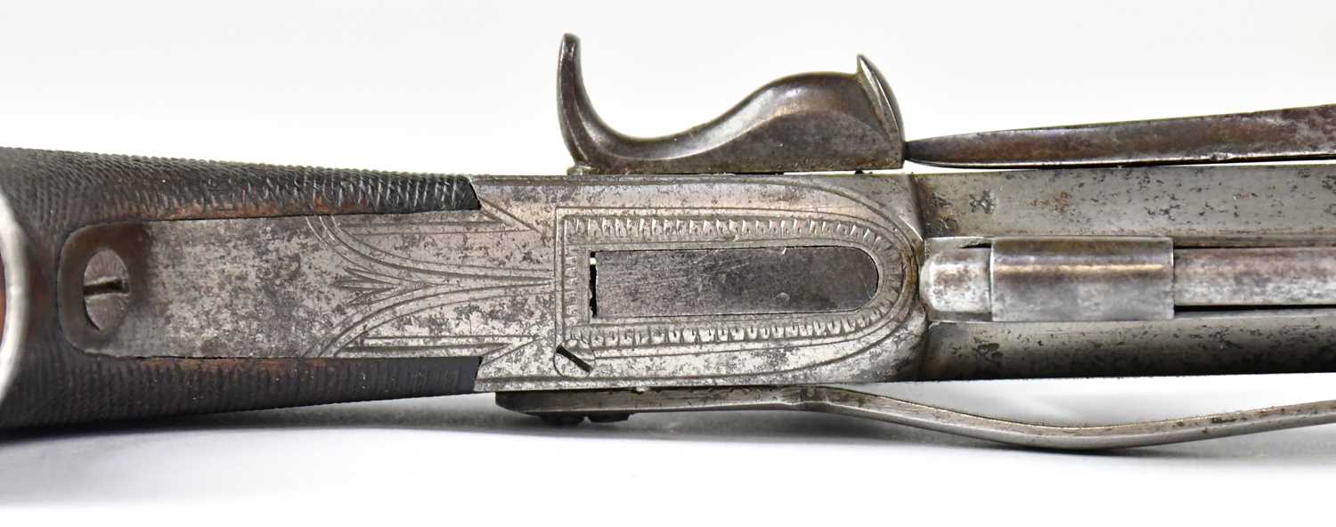 JAMES HAYWOOD, CHESTER; an unusual best quality dual ignition 42 bore pocket pistol, firing from - Image 7 of 9