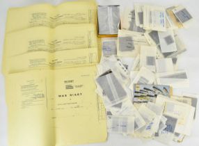 A quantity of wartime shipping related items for the hospital carrier Duke of Lancaster, reprints of