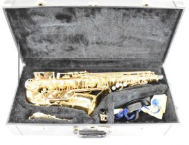 A Trevor J James & Co, The Horn Revolution alto saxophone, in fitted case, serial no. T12601.
