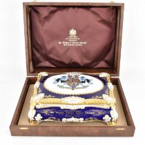 PARAGON; Sir Winston Leonard Spencer Churchill, a limited edition commemorative china cigar box