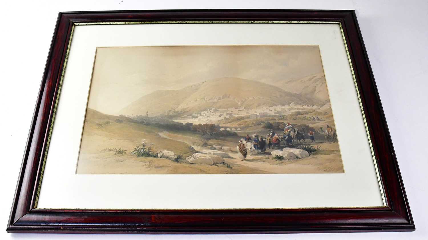 AFTER DAVID ROBERTS RA (1796-1864); a set of seven coloured lithographic prints depicting Eastern - Image 6 of 11