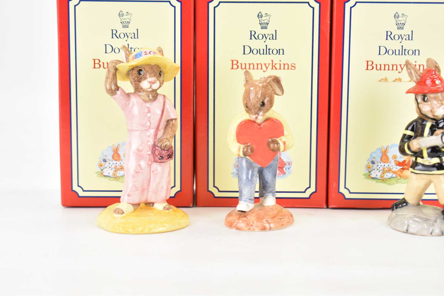 ROYAL DOULTON; four boxed 'Bunnykins' figures comprising DB268 'American Firefighter', limited - Image 2 of 3