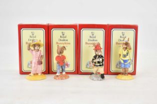 ROYAL DOULTON; four boxed 'Bunnykins' figures comprising DB268 'American Firefighter', limited