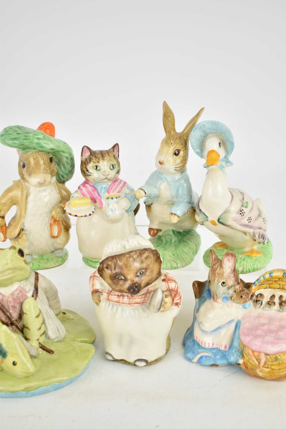 BESWICK; seven Beatrix Potter figures comprising 'Hunca Munca', 'Benjamin Bunny', 'Peter Rabbit', ' - Image 3 of 4