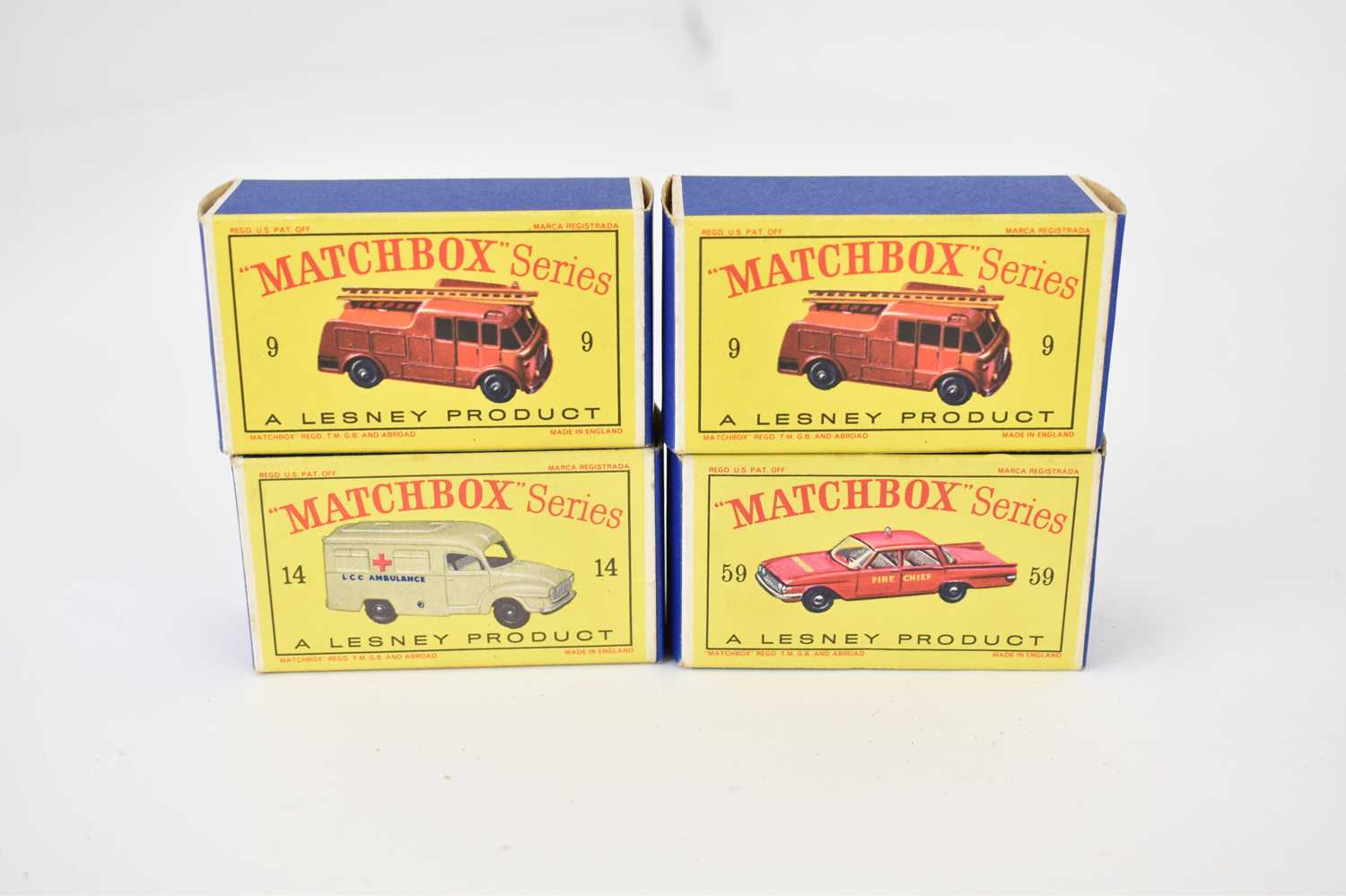 MATCHBOX; a G-10 boxed fire station set comprising fire station buildings and four vehicles to - Image 4 of 4