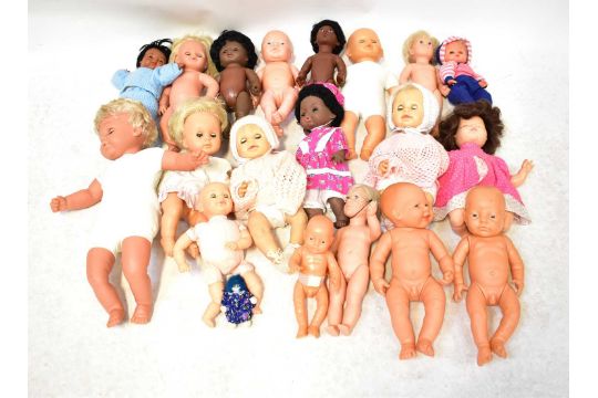 A group of c.1980s-90s mainly baby dolls, to include realistic-style newborn examples (2).