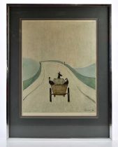 † LAURENCE STEPHEN LOWRY RBA RA (1887-1976); pencil signed artist proof print, 'The Cart',