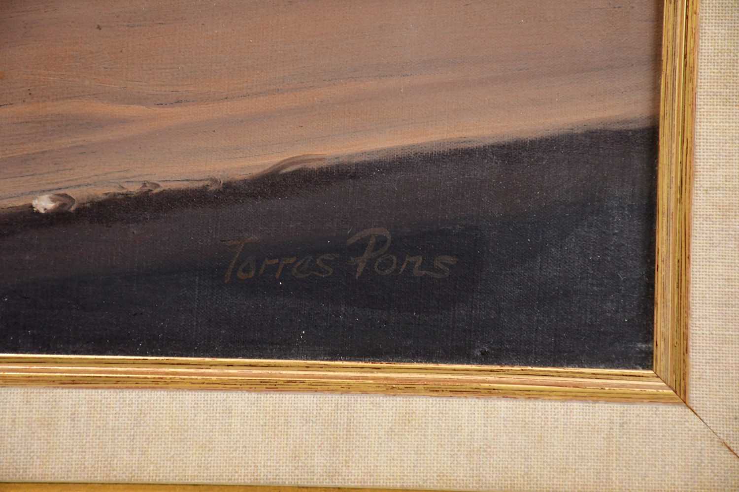 † TORRES PONS; oil on canvas, still life, signed, 45 x 54cm, framed. - Image 3 of 4