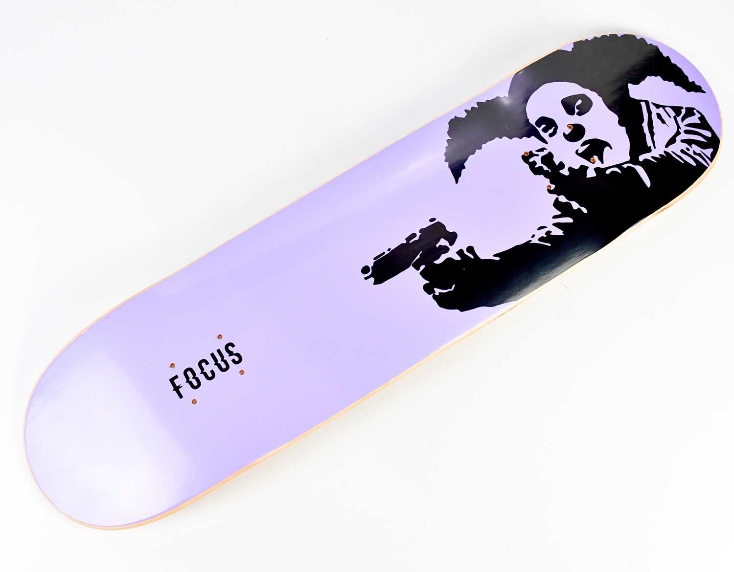 † BANKSY (born 1974); 'Clown Stockist Edition - Focus Skate Deck (2021)', hand screen printed with - Image 2 of 9