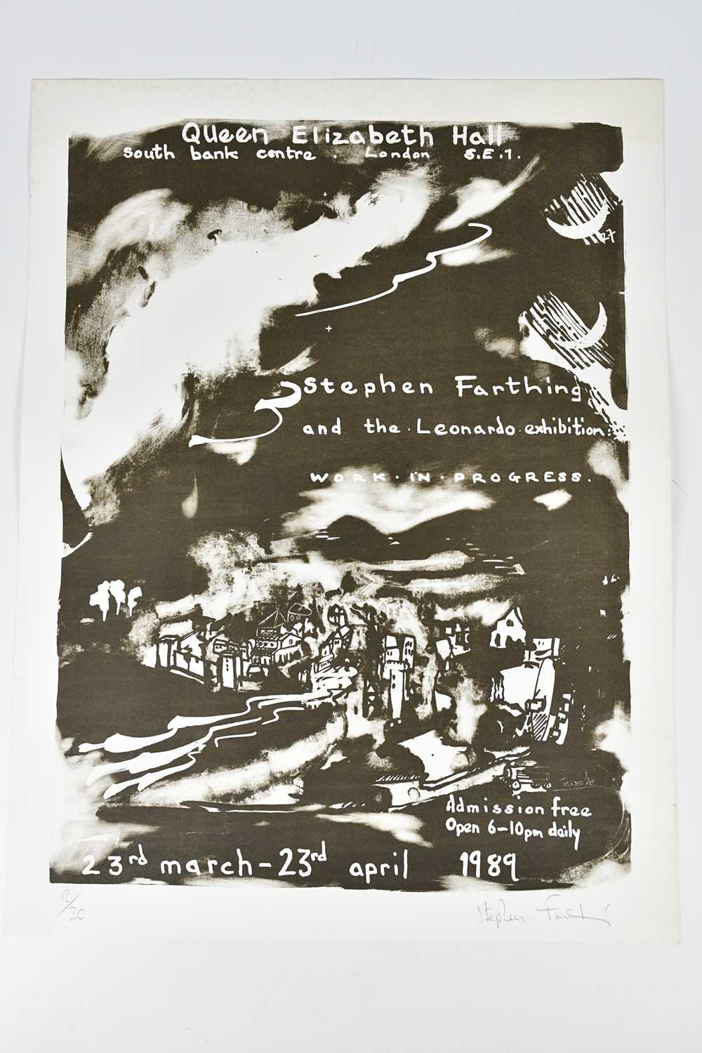 † STEPHEN FARTHING (born 1950); limited edition exhibition poster, 'Stephen Farthing and the - Image 4 of 6