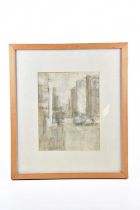 † IAN WOOD; pastel, 'John Dalton Street', indistinctly signed and dated 07, 29.5 x 23cm, framed