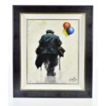 † ALEXANDER MILLAR (born 1960); a limited edition giclée on canvas, 'The Balloon Seller' , number