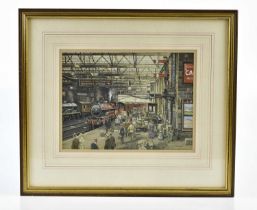 J L CHAPMAN (20TH CENTURY); gouache, 'Carlisle Citadel', signed, 18 x 25cm, framed and glazed.