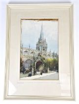 NOEL HENRY LEAVER A.R.C.A. (1889-1951); watercolour, 'Saint Mary's Church, Oxford, signed, 45 x
