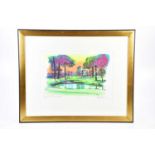 HAROLD FRANCIS RILEY DL DLITT FRCS DFA ATC (1934-2023); pencil signed print 'The 10th Hole at the