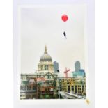 † BANKSY (born 1974); 'Steve Lazarides', girl with balloons over Millenium Bridge (2021), photo