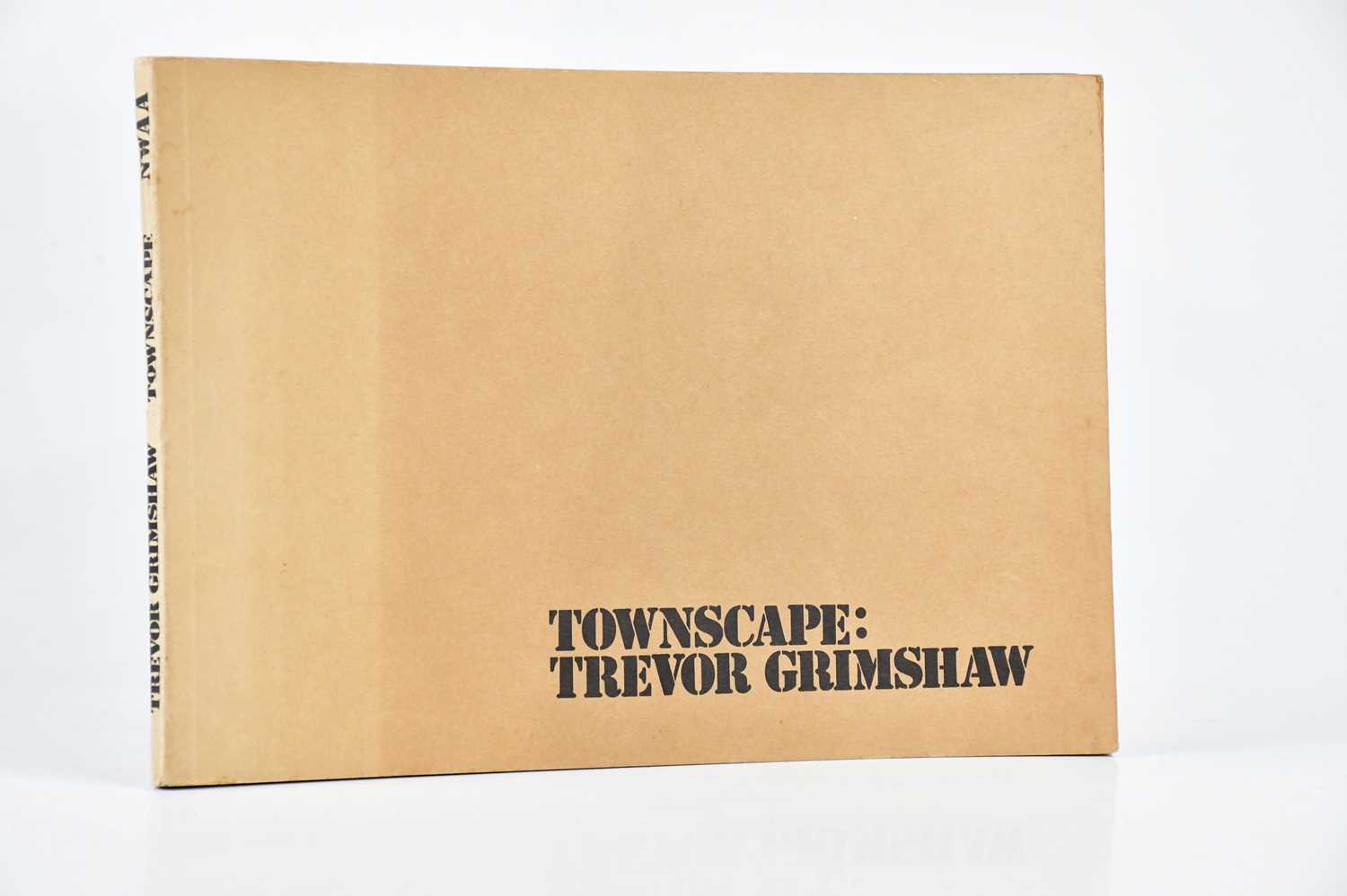 TOWNSCAPE: TREVOR GRIMSHAW, first edition, oblong with black and white, brown cover with black