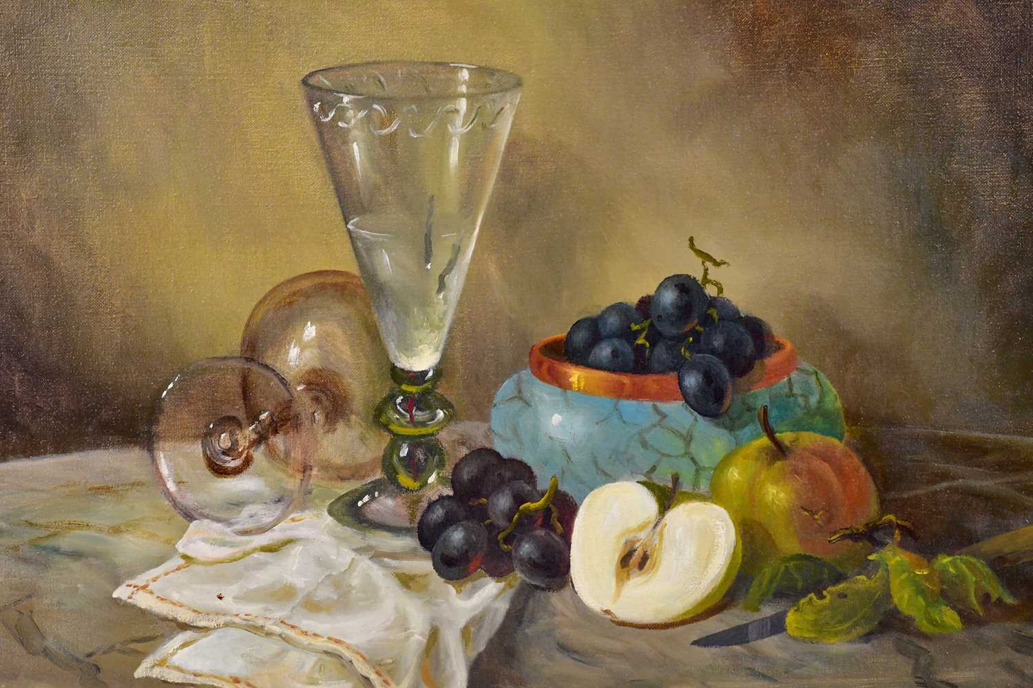 ANTHONY PAYTON; oil on canvas, still life, signed, 39 x 49cm, framed. - Image 2 of 4