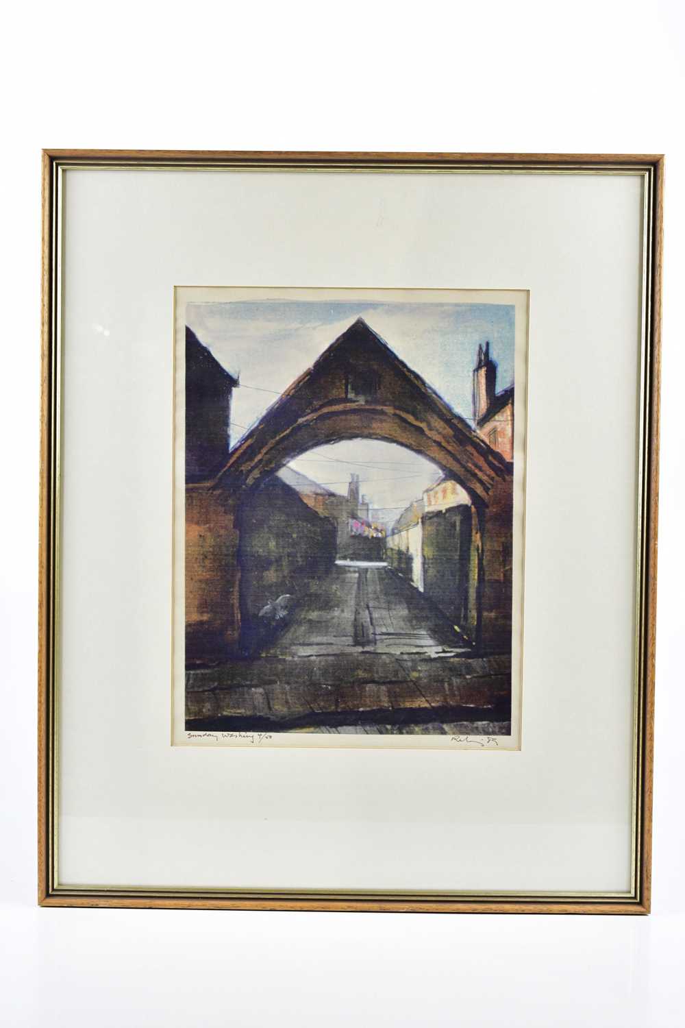 † HAROLD FRANCIS RILEY DL DLITT FRCS DFA ATC (1934-2023); signed limited edition print, 'Sunday