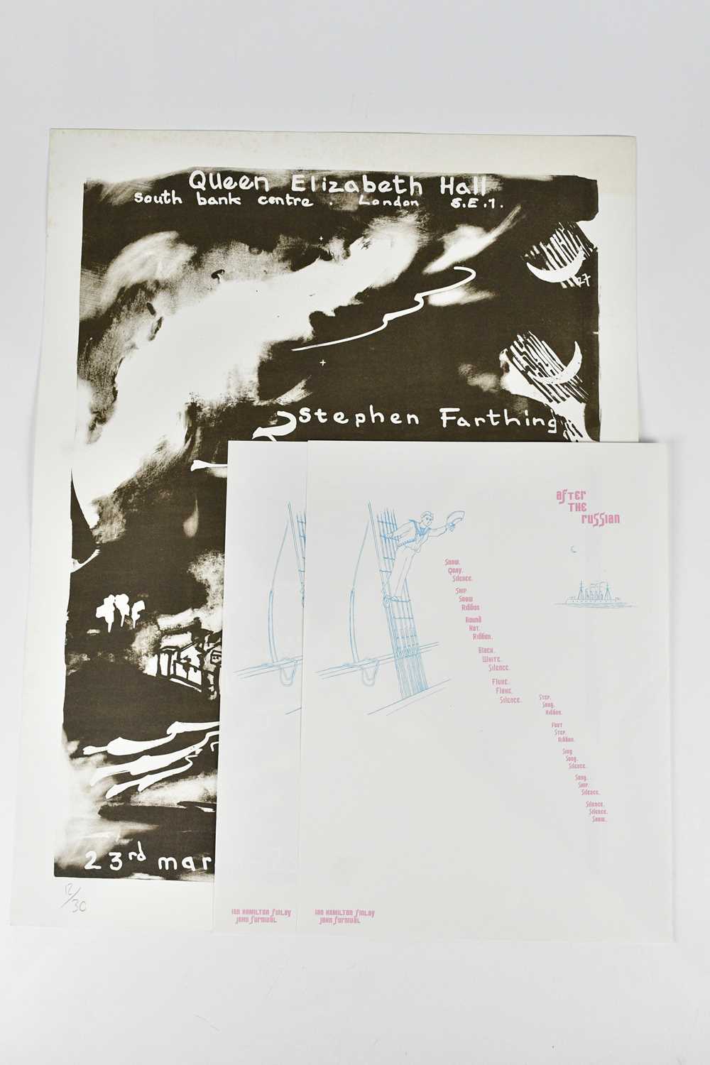 † STEPHEN FARTHING (born 1950); limited edition exhibition poster, 'Stephen Farthing and the