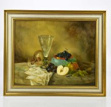 ANTHONY PAYTON; oil on canvas, still life, signed, 39 x 49cm, framed.