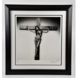 † TERRY O'NEILL (1938-2019); a signed limited edition black and white photograph, "Raquel Welch on