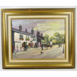 † BERNARD MCMULLEN (1952-2015); oil on board, 'The Old Ship Inn, Styal', signed, 45 x 50cm, framed