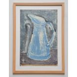 † ANTHONY 'TONY' WILD (born 1941); crayon, 'Blue Jug', signed, dated 91, 60 x 40cm, framed and