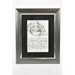 HAROLD FRANCIS RILEY DL DLITT FRCS DFA ATC (1934-2023); pencil signed print, 'A Baby in a Suitcase