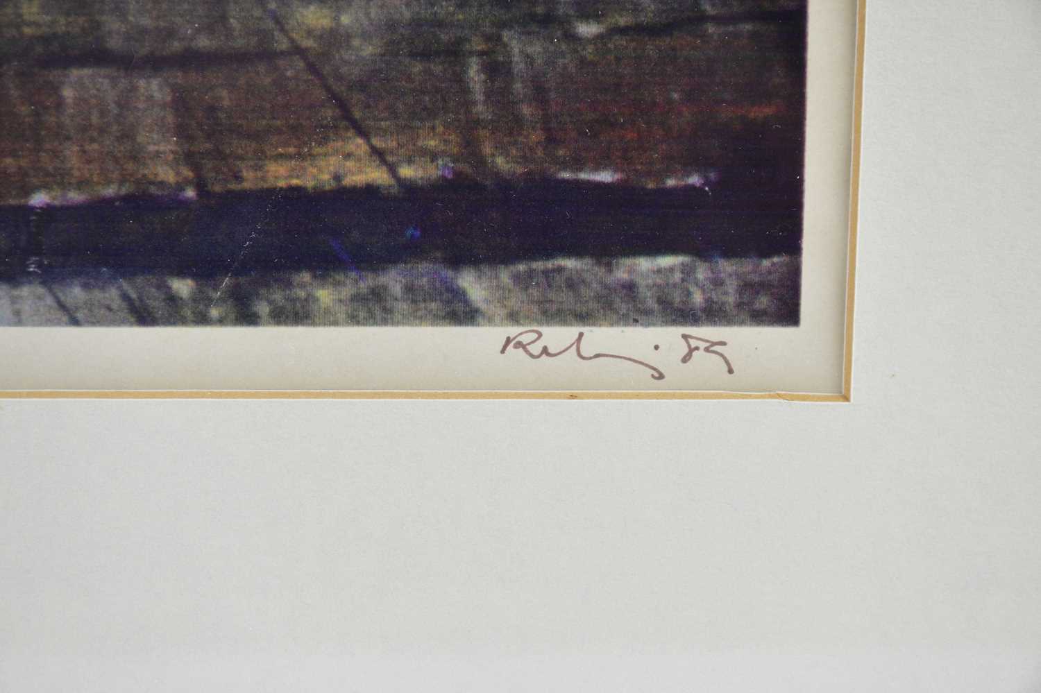 † HAROLD FRANCIS RILEY DL DLITT FRCS DFA ATC (1934-2023); signed limited edition print, 'Sunday - Image 4 of 5