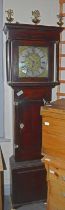 J. JONES, LLANDUDNO; an 18th century eight day longcase clock, the brass face with applied