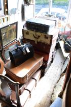 Seventeen assorted vintage travel and suitcases (17).