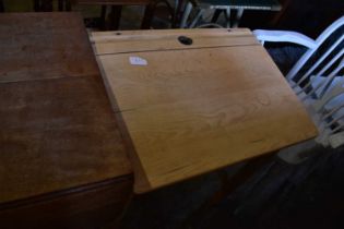 Two pine school desks (2).