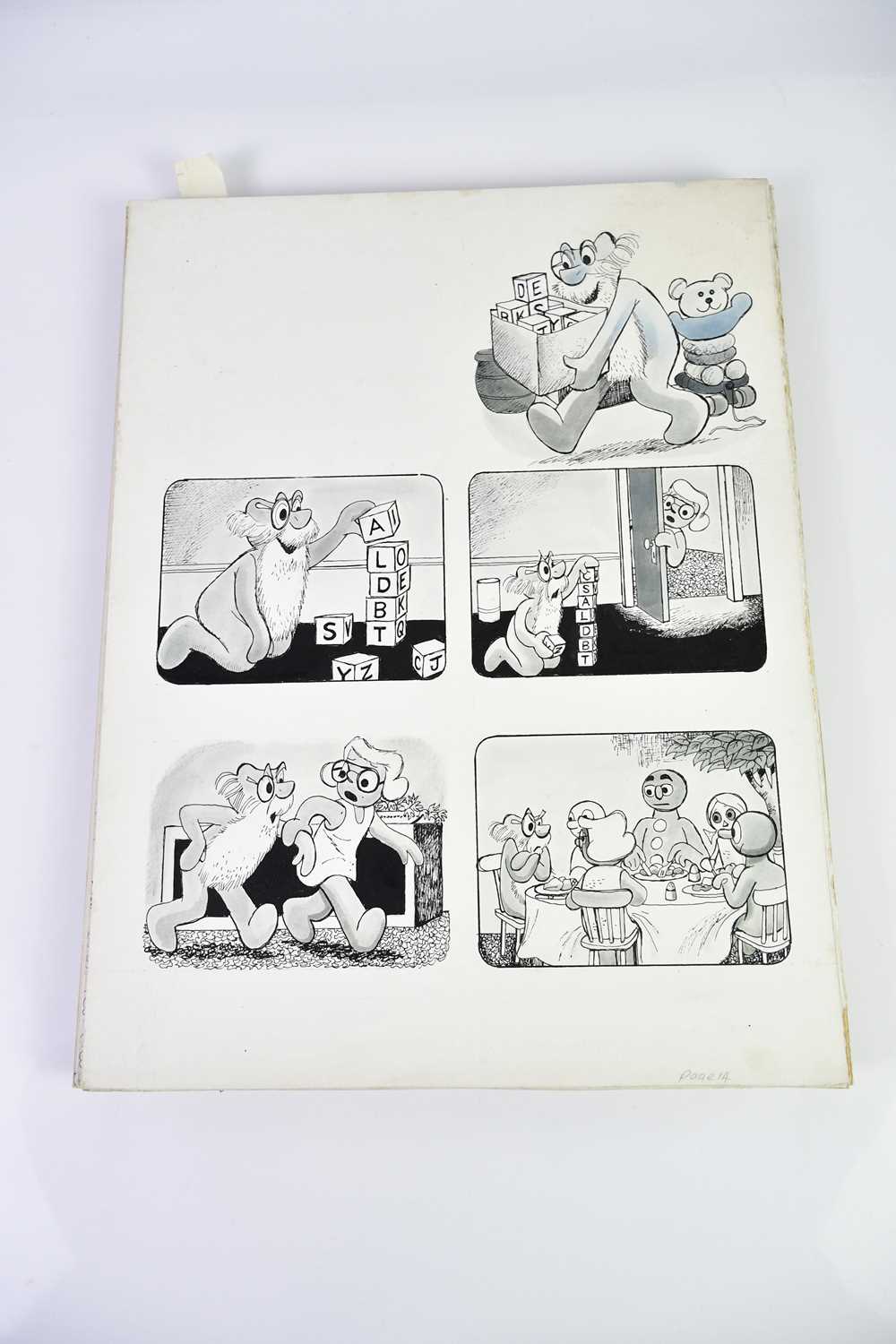 † BILL MEVIN; ten original black and white storyboard cartoons for Morph, produced for holiday - Bild 2 aus 2