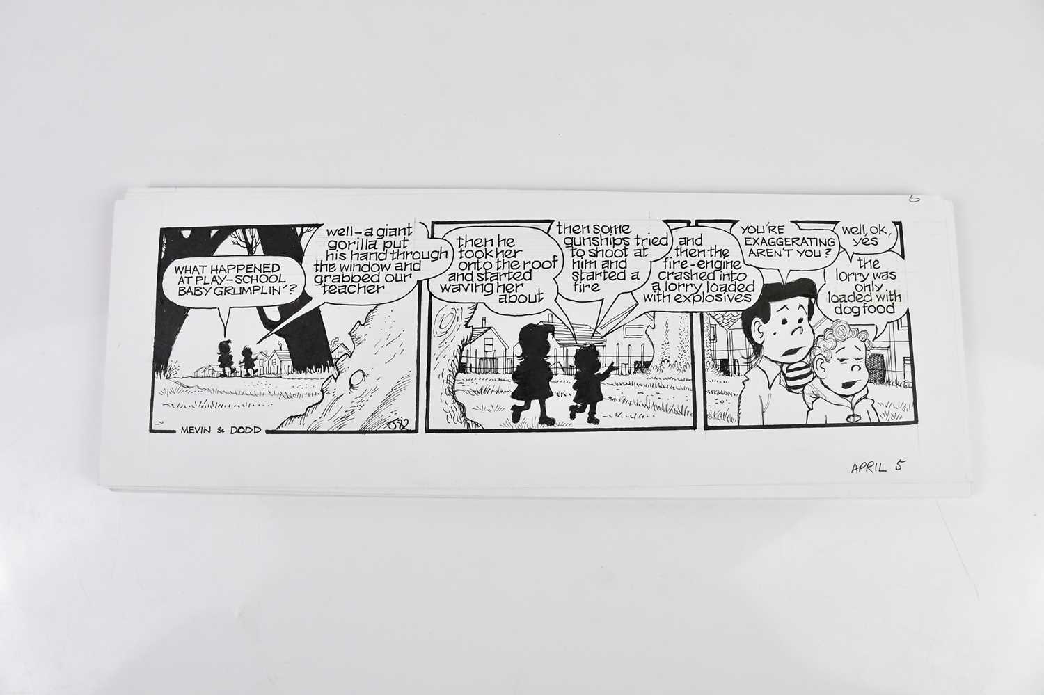 † BILL MEVIN (AND MAURICE DODD); twenty black and white original storyboard cartoons for The - Bild 2 aus 2