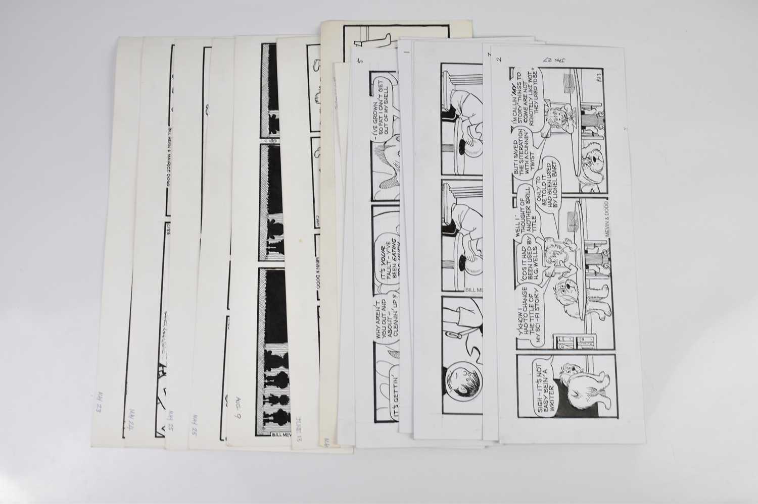 † BILL MEVIN (AND MAURICE DODD); twenty black and white original storyboard cartoons for The