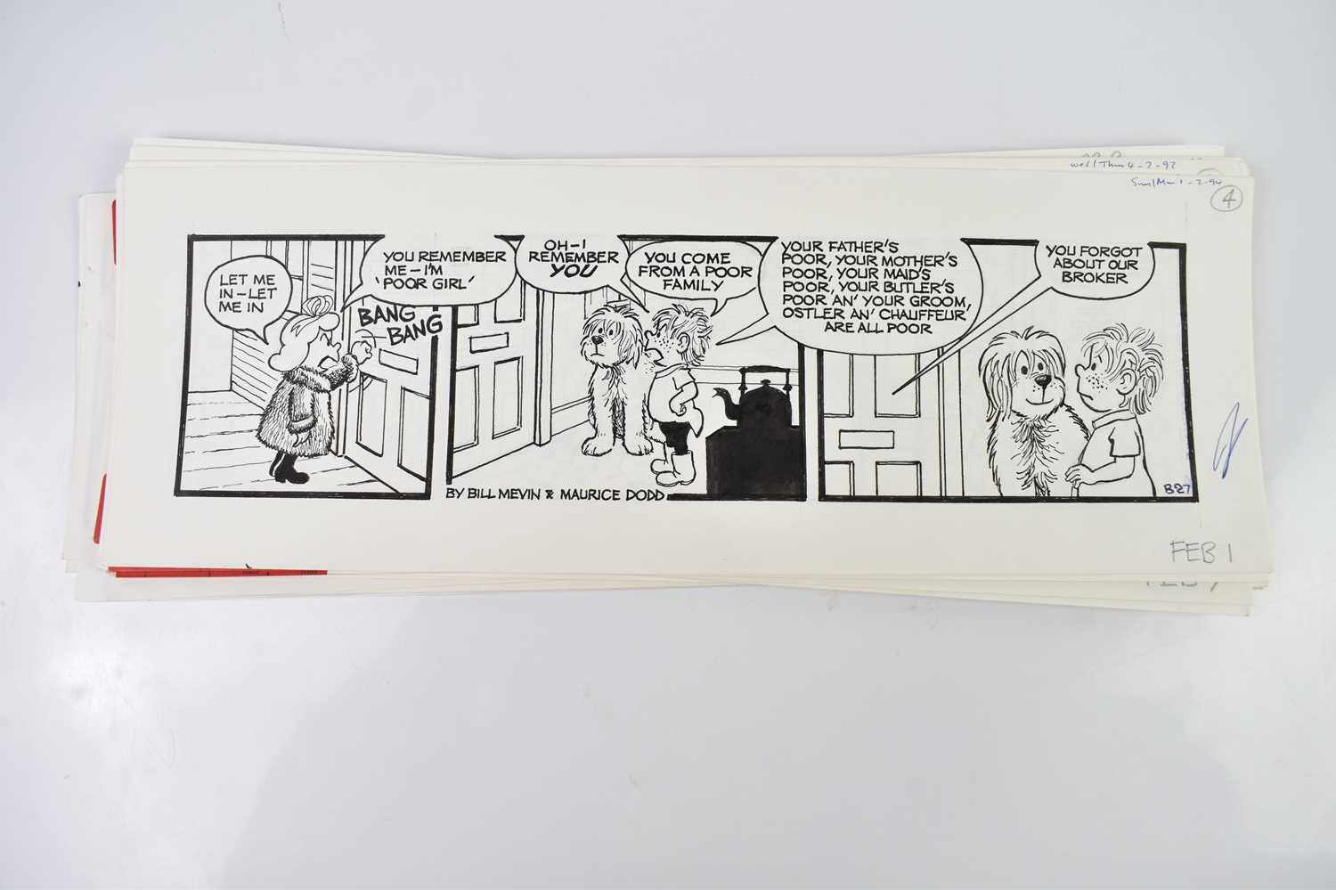 † BILL MEVIN (AND MAURICE DODD); twenty black and white original storyboard cartoons for The - Bild 2 aus 2