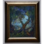 † JUNE BEVAN; oil on canvas, 'Moonlight', signed lower left, 50 x 40cm, framed.