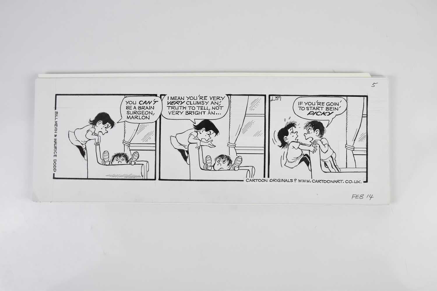 † BILL MEVIN (AND MAURICE DODD); twenty black and white original storyboard cartoons for The - Image 2 of 2